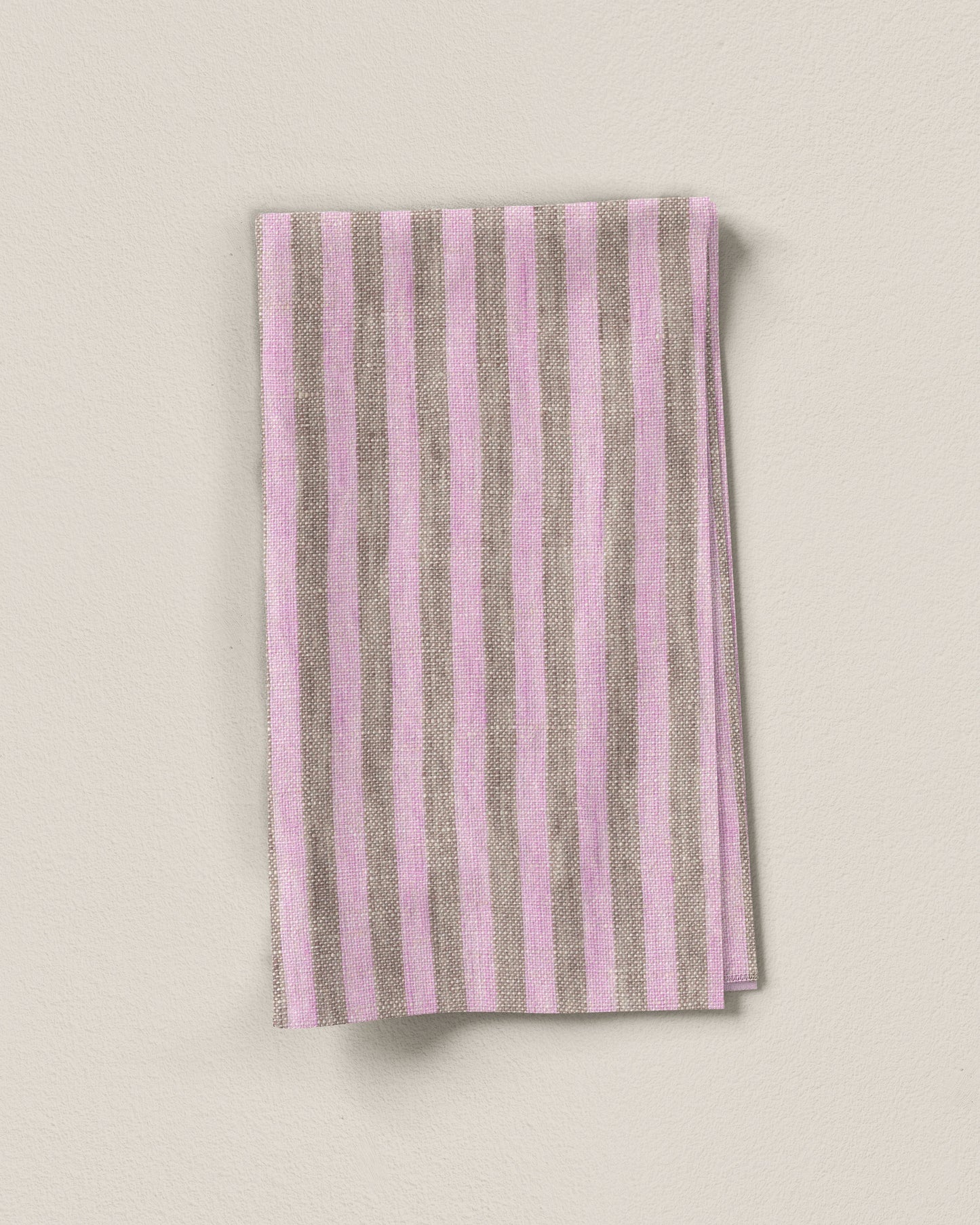 Bubblegum Candy Stripe Washed Linen