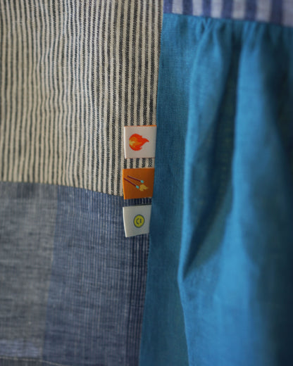 One of a Kind Collage Gather Top • 2XL