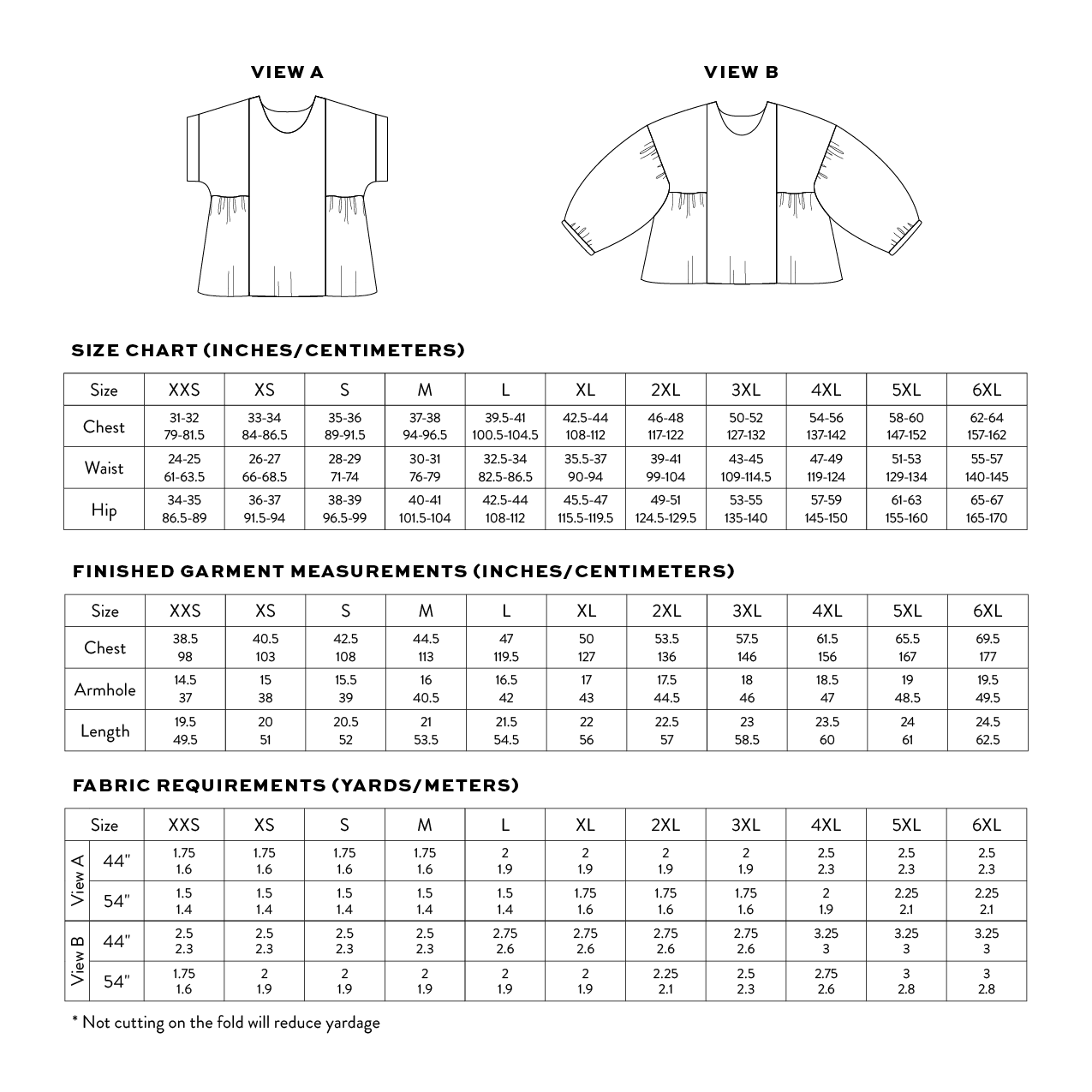 Collage Gather Top PDF Sewing Pattern