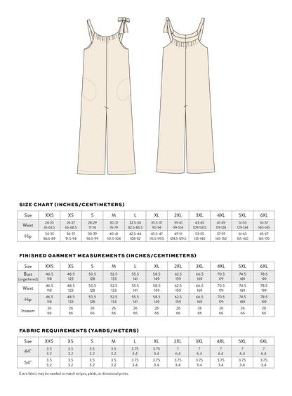 Cabana Tie Playsuit PDF Sewing Pattern • FREE
