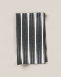 Charcoal Fun Stripe Washed Cotton
