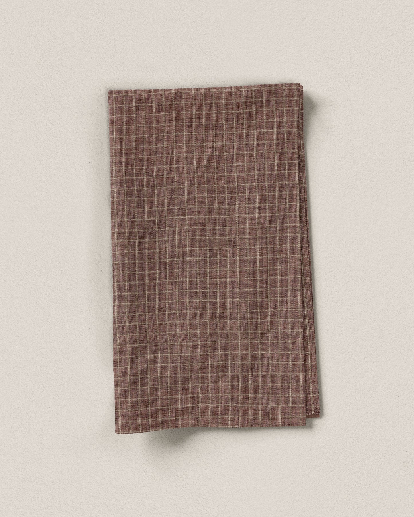 Cocoa Mini Check Linen