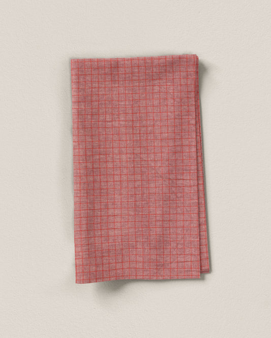 Schoolhouse Red Mini Check Linen