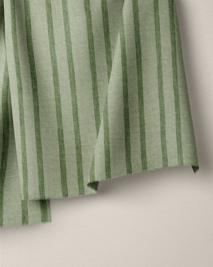 Chive Home Stripe Washed Linen