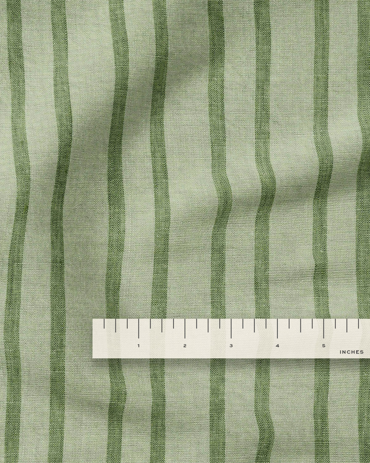 Chive Home Stripe Washed Linen
