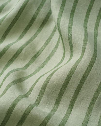 Chive Home Stripe Washed Linen