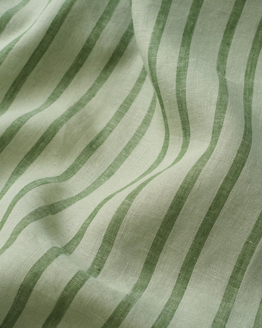 Chive Home Stripe Washed Linen