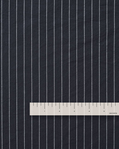 Classic Navy Stripe Luxury Cotton Linen