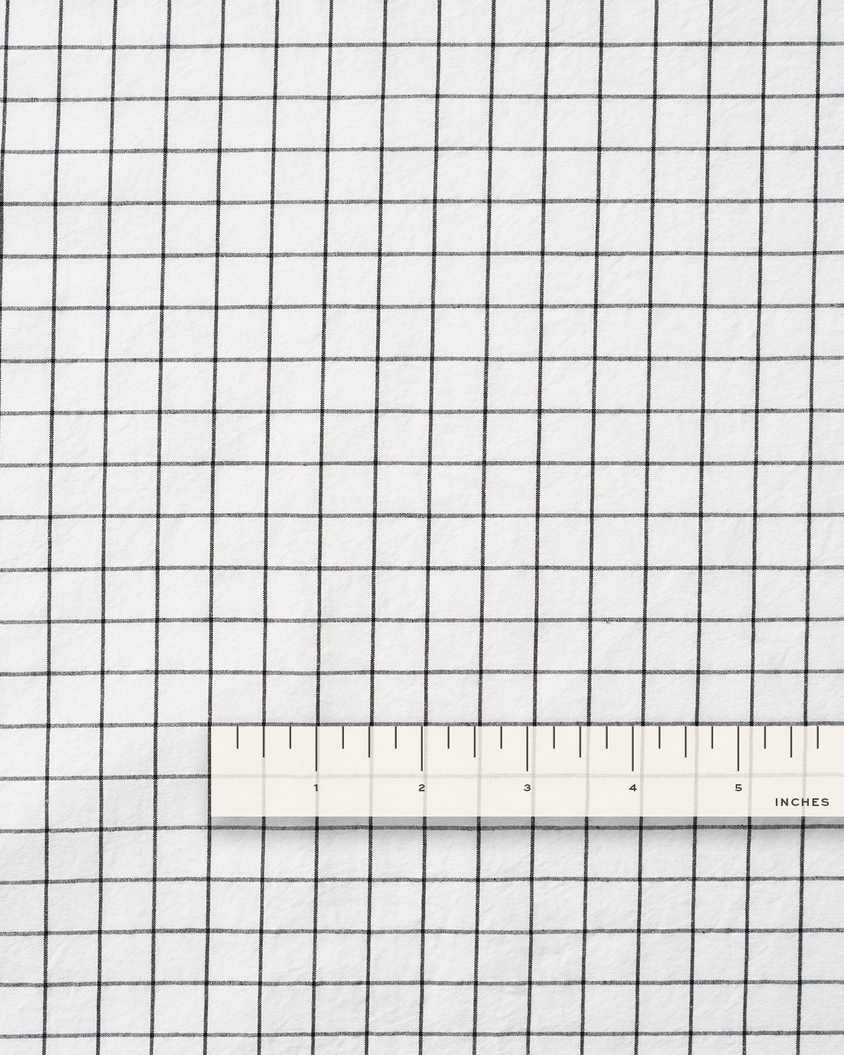 Classic Black and White Check Luxury Cotton Linen