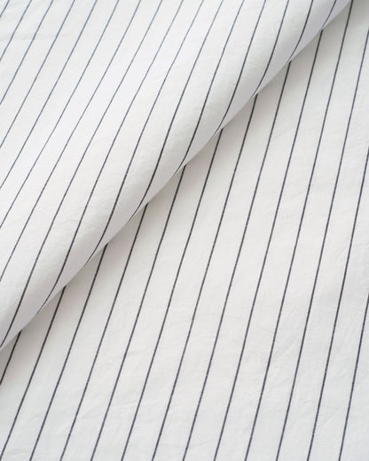 Classic Black and White Stripe Luxury Cotton Linen