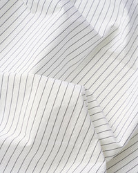 Classic Black and White Stripe Luxury Cotton Linen