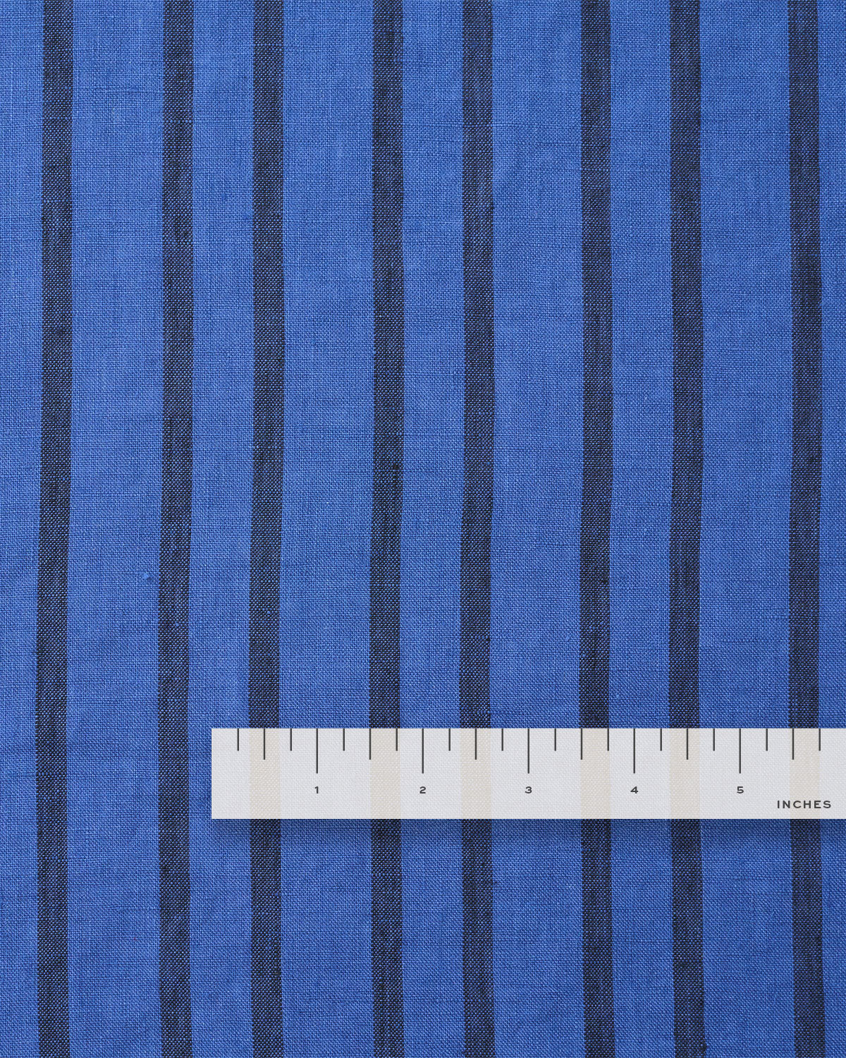Cobalt Home Stripe Washed Linen