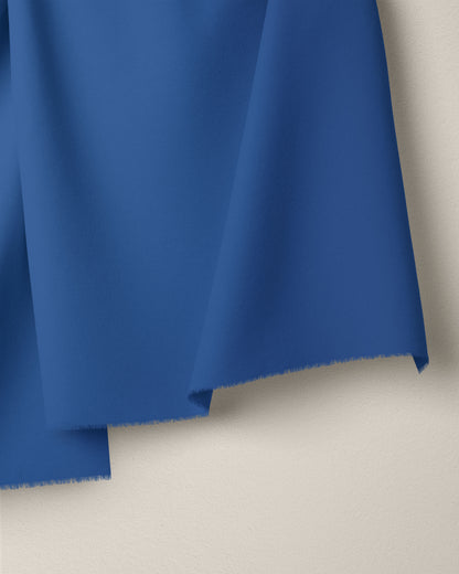 Cobalt Washed Cotton Poplin