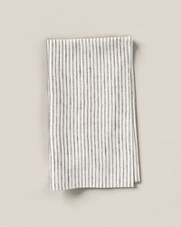 Coconut Fluff Pencil Stripe Linen