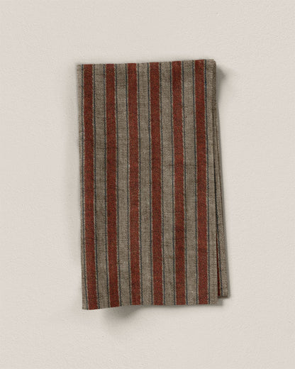 Cognac Dutch Stripe Linen