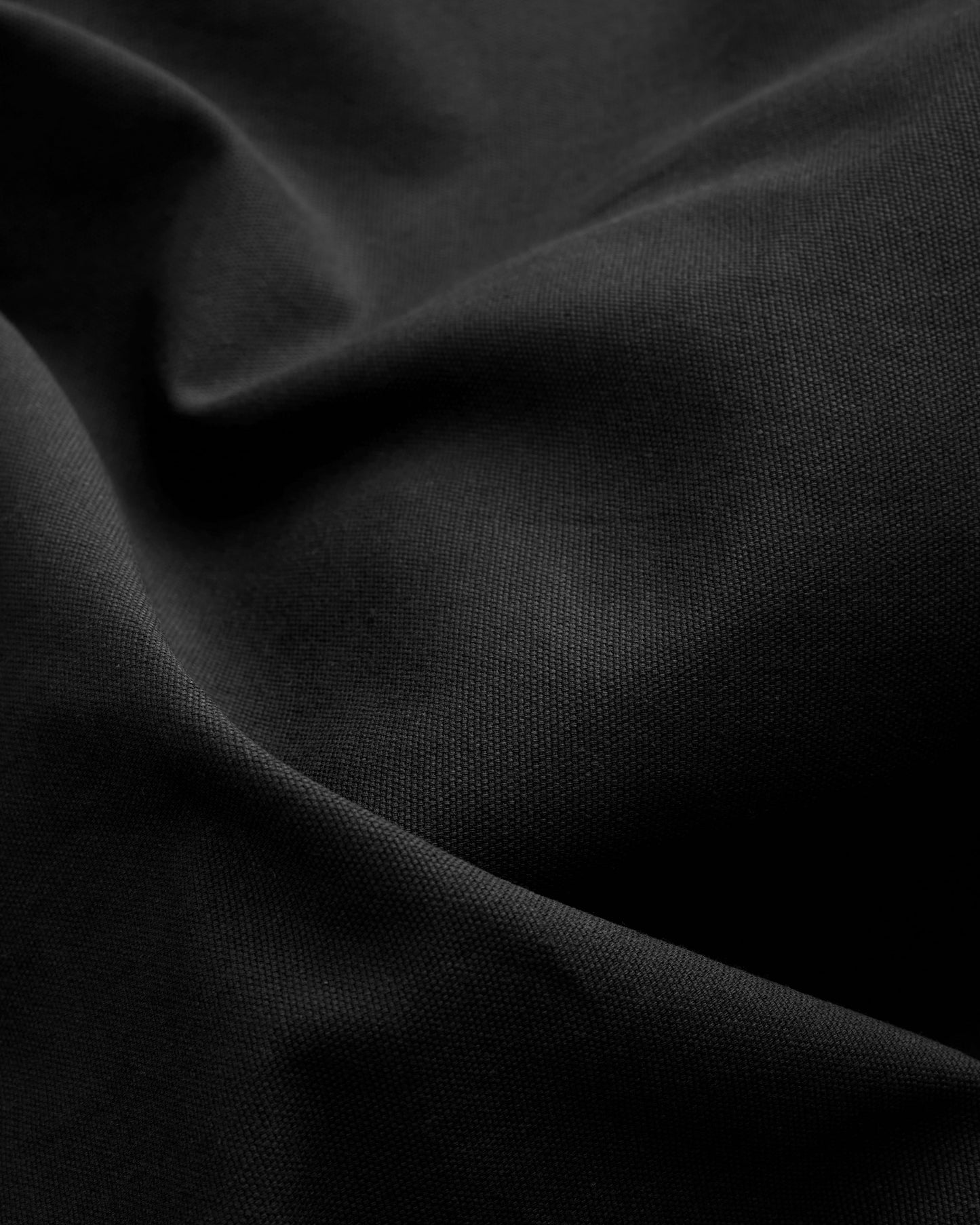 Everyday Black Relaxed Cotton Canvas