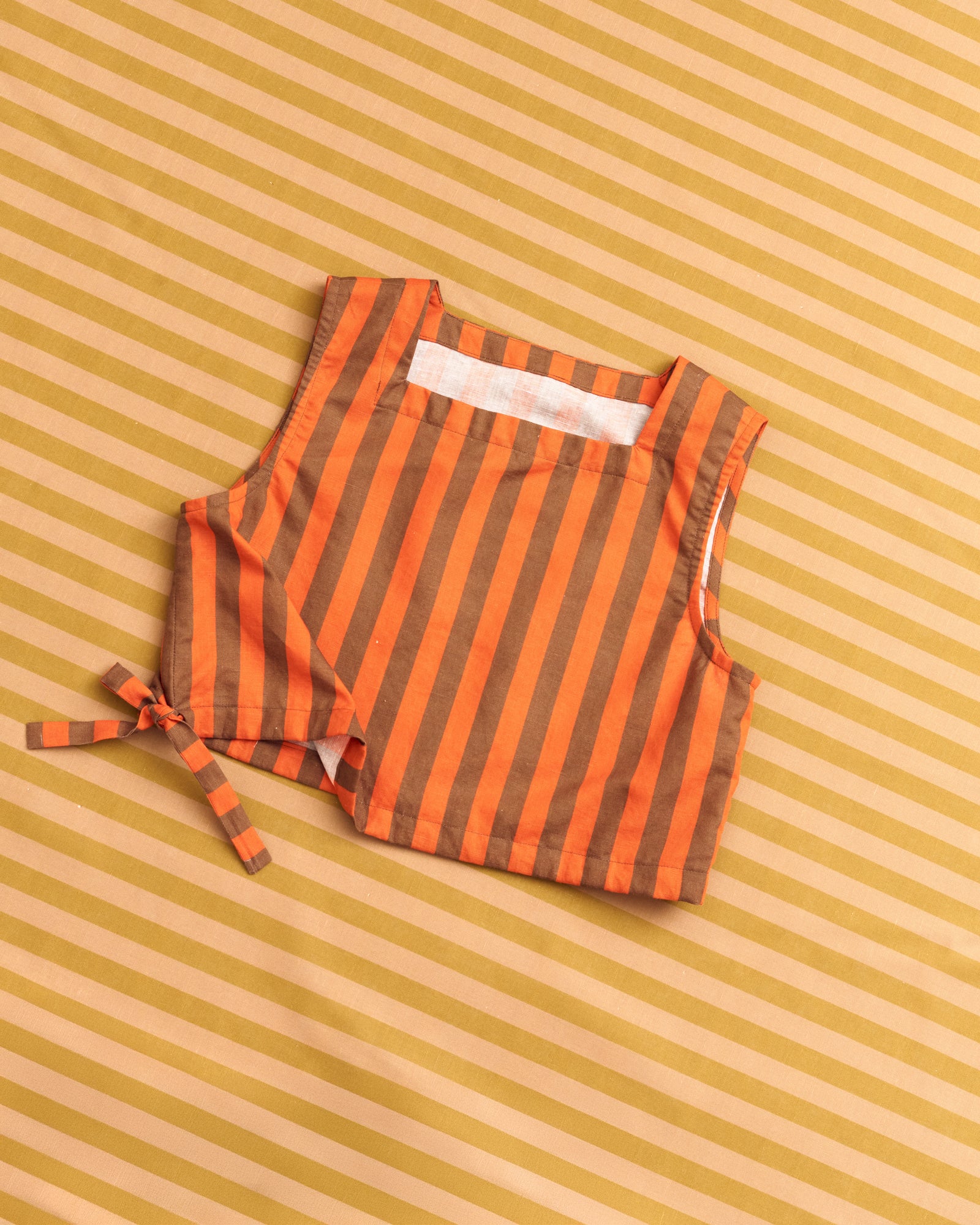 Striped Linen Cotton Fabric | Custom Printed Linen Cotton Blend