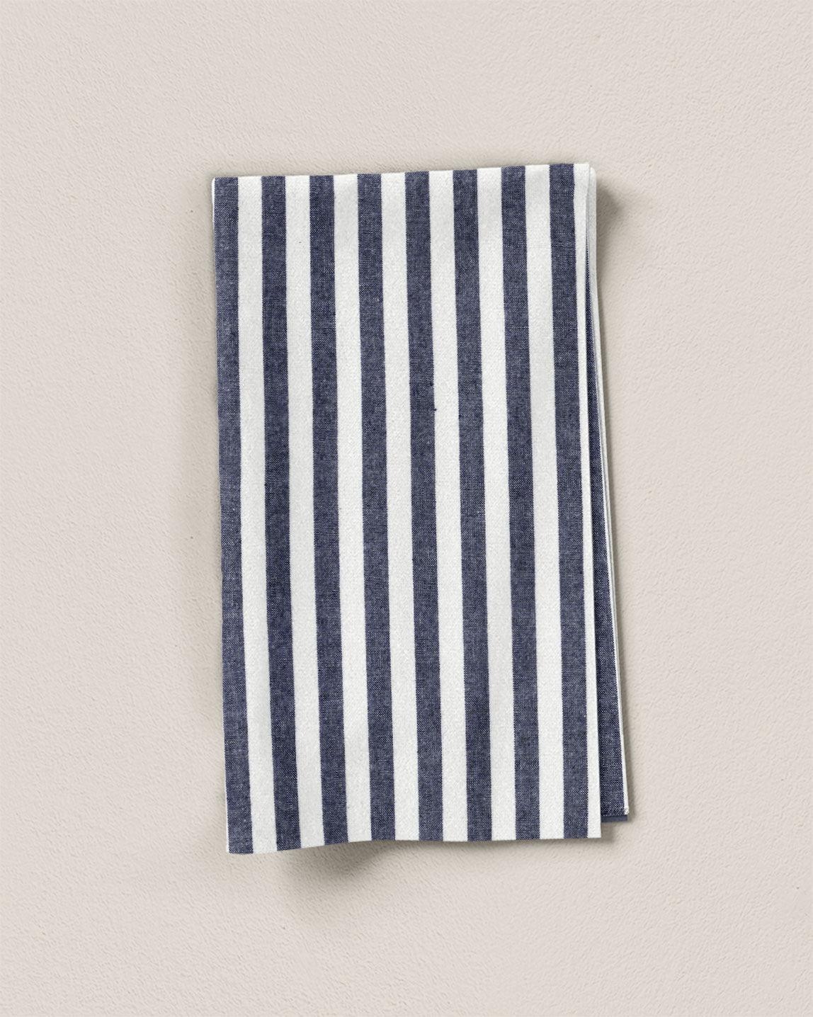 Dark Navy Big Market Stripe Cotton