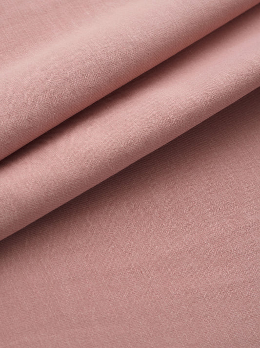 Dusty Peony Cotton Linen Twill