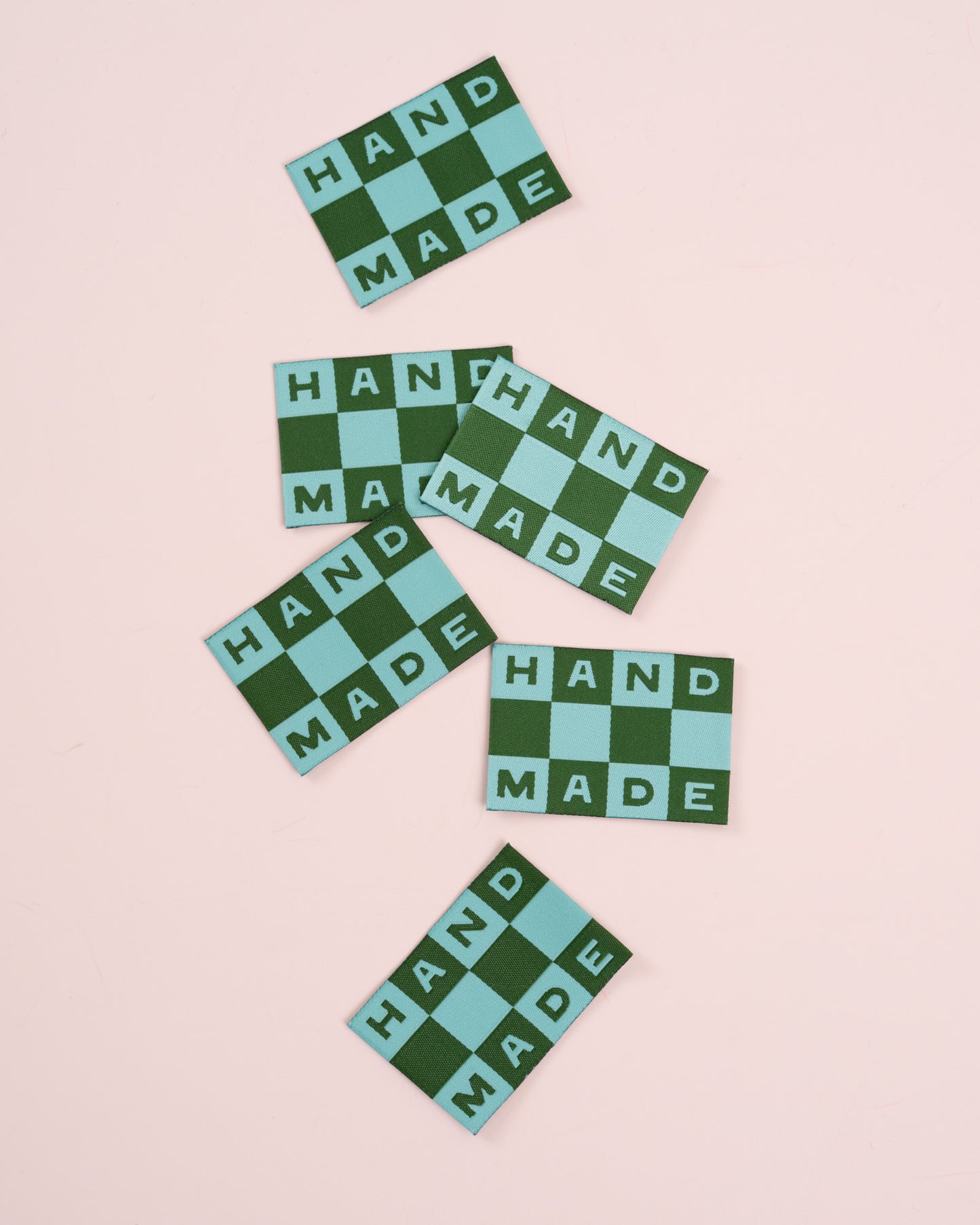 Handmade Checkerboard Large Garment Labels