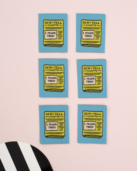 Sew and Tell Gazette Large Garment Labels