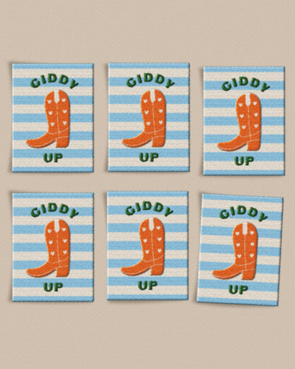 Cowboy Boot Large Garment Labels
