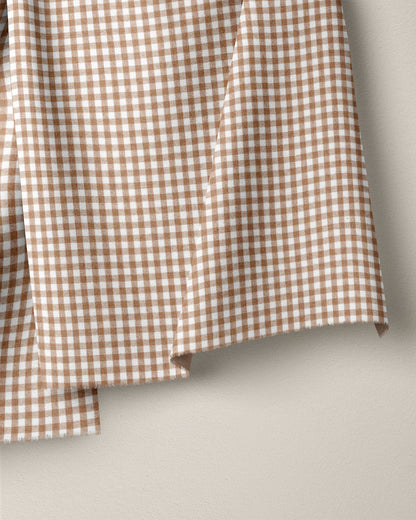 Gingerbread Kitchen Gingham Cotton