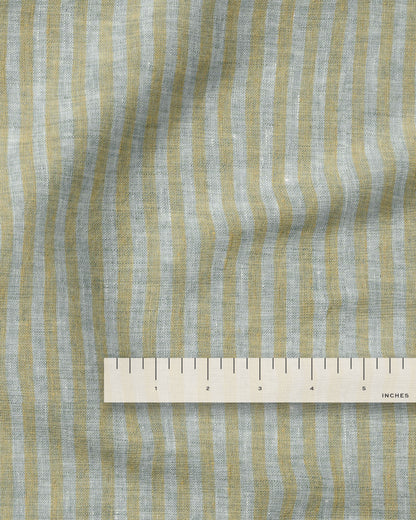 Golden Sky Candy Stripe Washed Linen