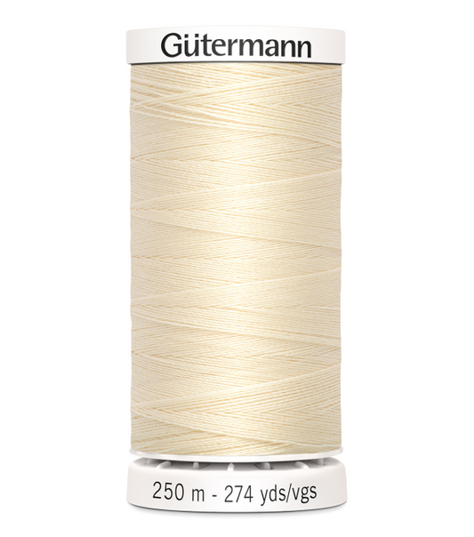 Gutermann Sew-All thread (274 yards) - #800 Ivory