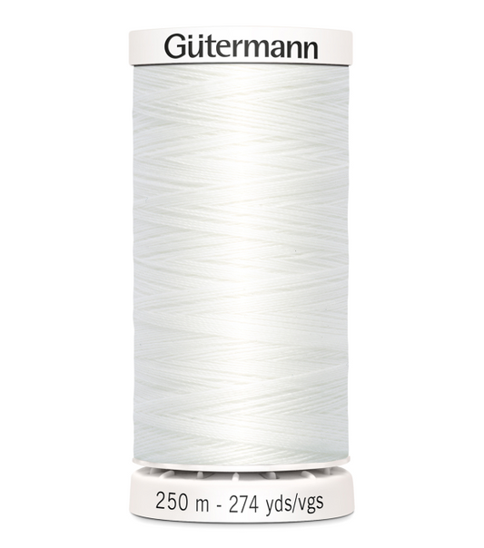 Gutermann Sew-All thread (274 yards) - #20 Nu White