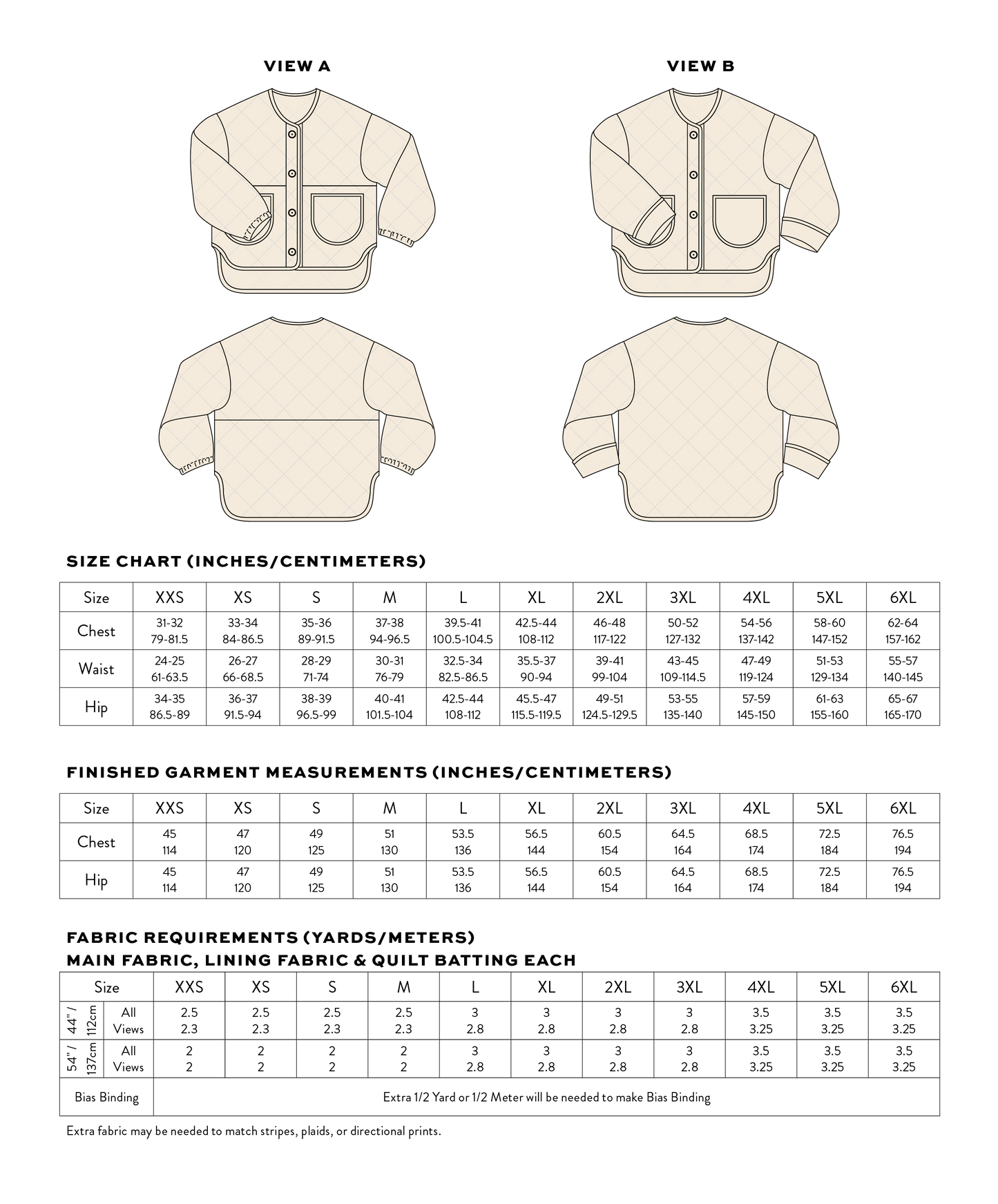 Homebody Quilted Jacket PDF Sewing Pattern