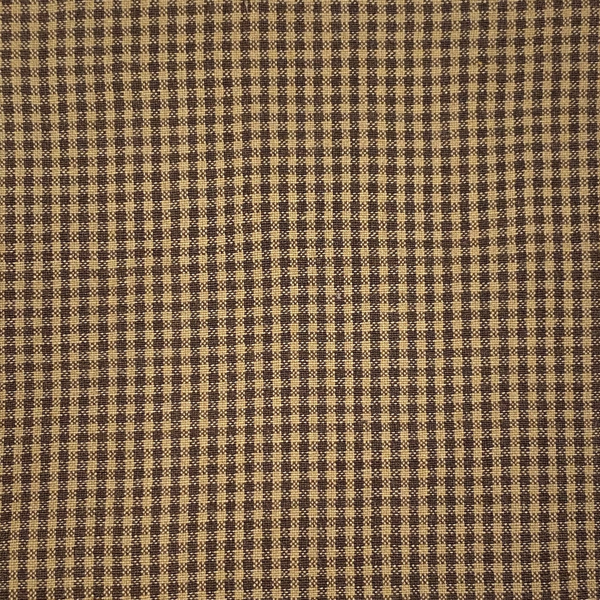 Homespun Espresso Beans Pincheck Cotton