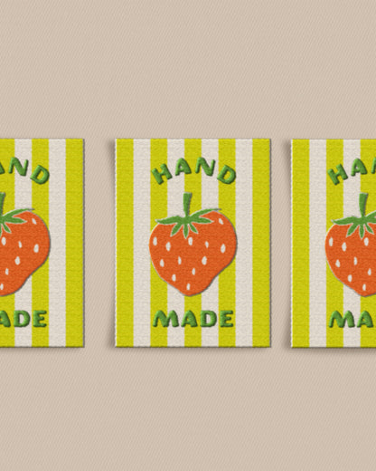 Strawberry Large Garment Labels