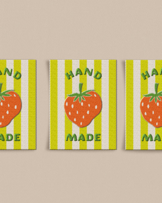 Strawberry Large Garment Labels