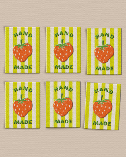 Strawberry Large Garment Labels