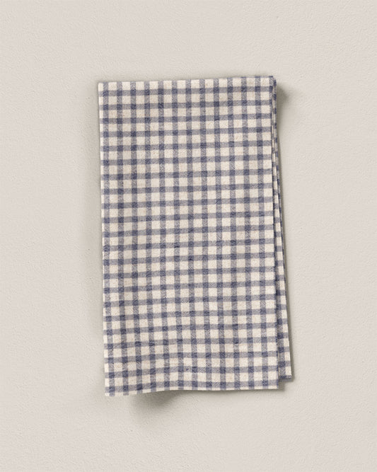 Heathered Lilac Linen Cotton Check