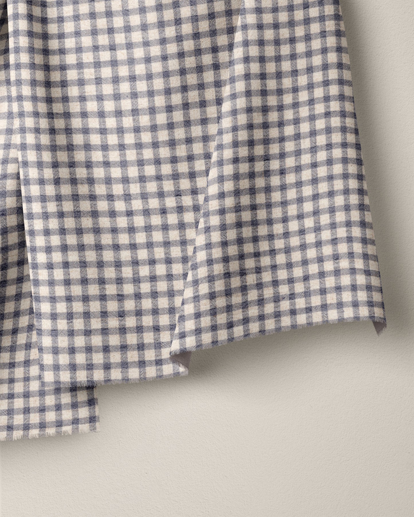 Heathered Lilac Linen Cotton Check