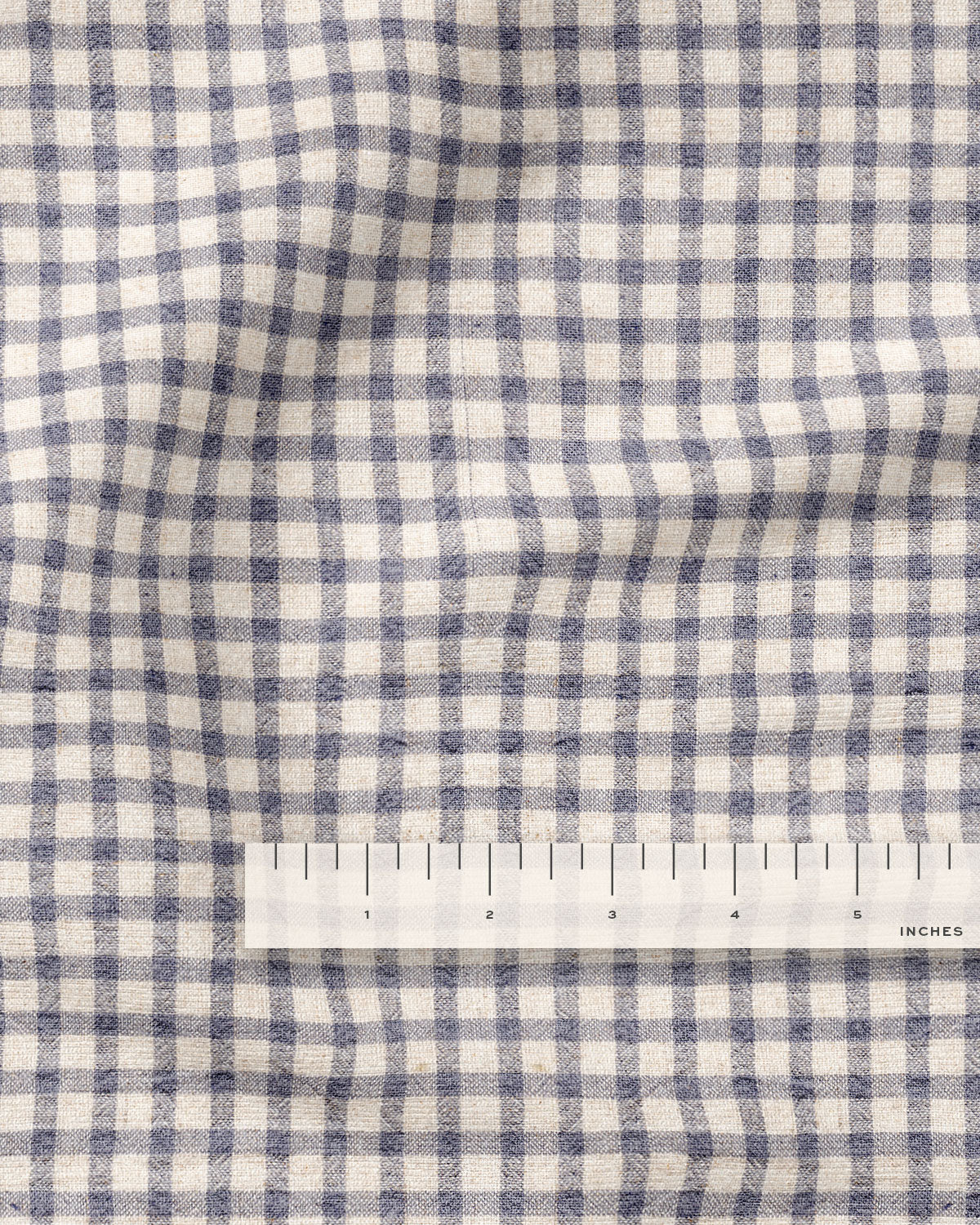 Heathered Lilac Linen Cotton Check