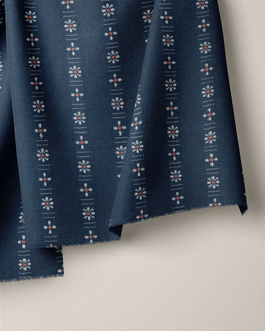 Indigo Daisy Cotton