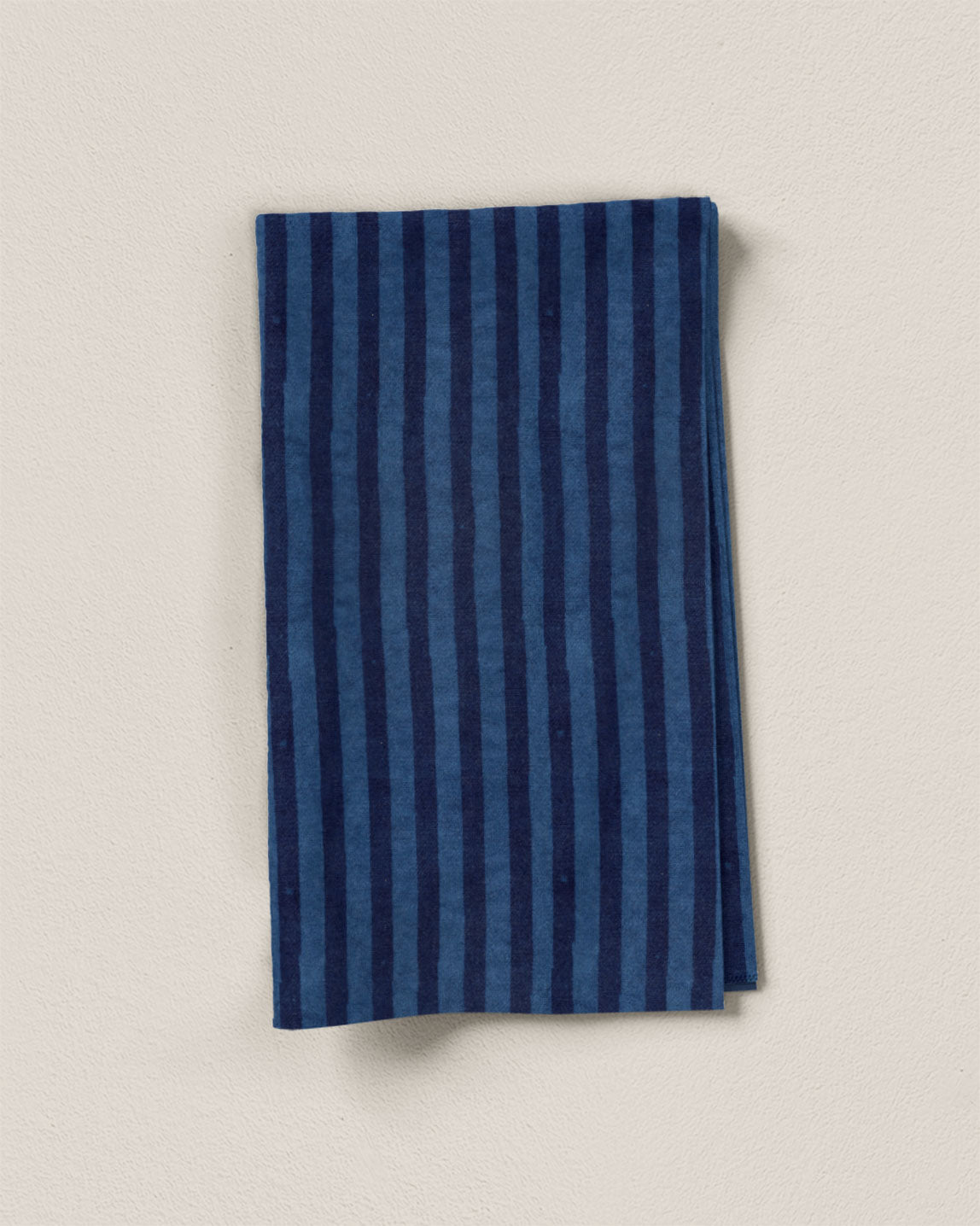 Indigo Stripe Block Print Cotton