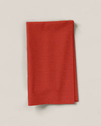 Kiss Red Cotton Linen Twill