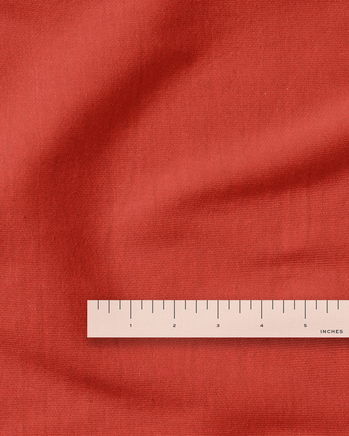Kiss Red Cotton Linen Twill