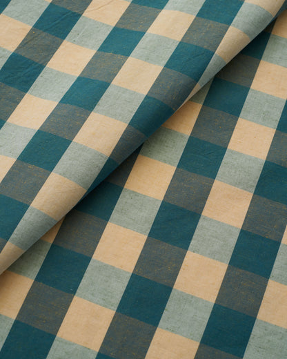 Teal Large Gingham Premium Cotton