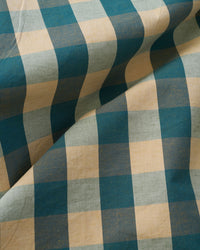 Teal Large Gingham Premium Cotton