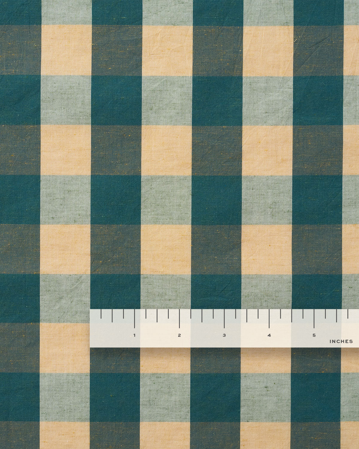 Teal Large Gingham Premium Cotton