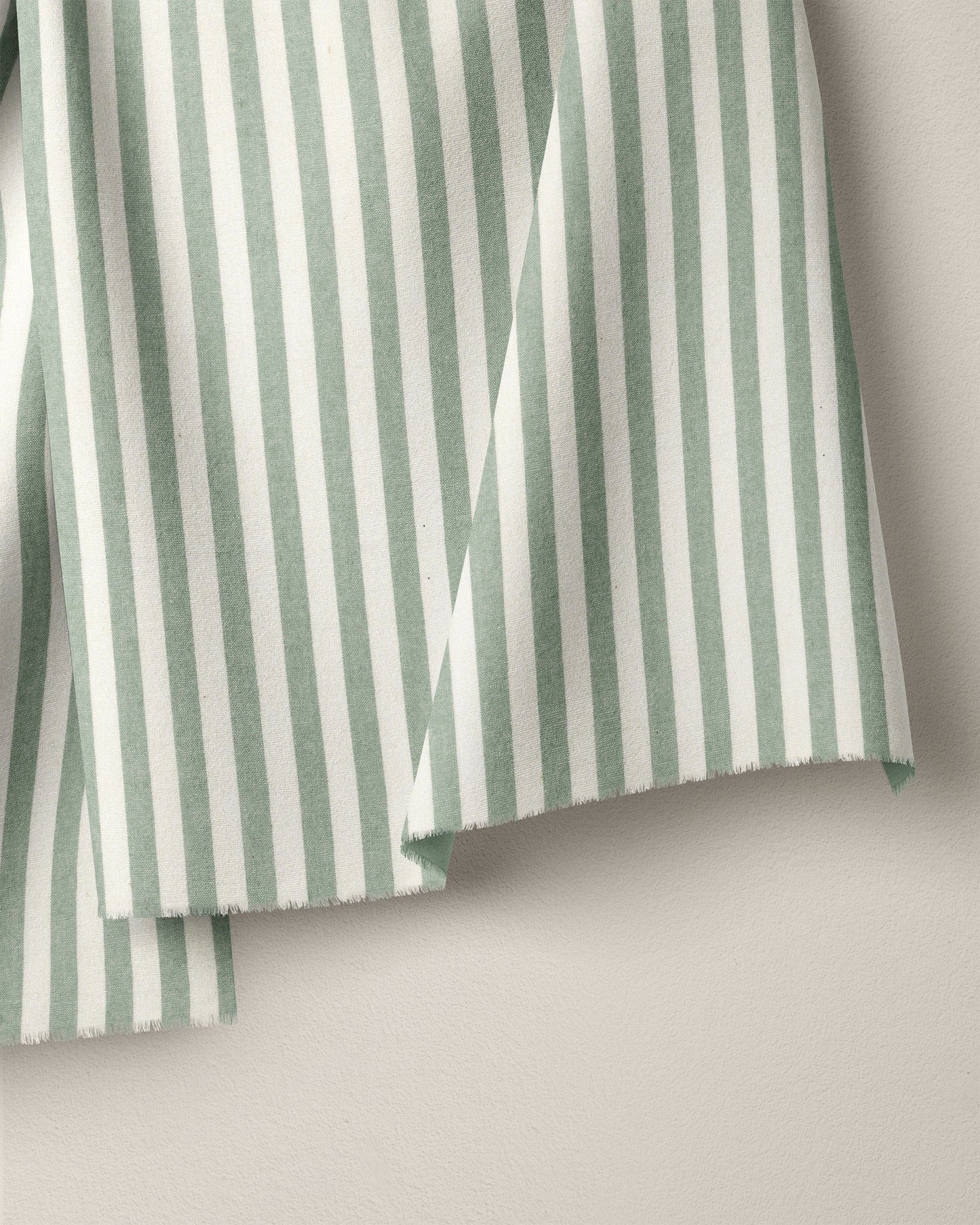 Mint Green Big Market Stripe Cotton