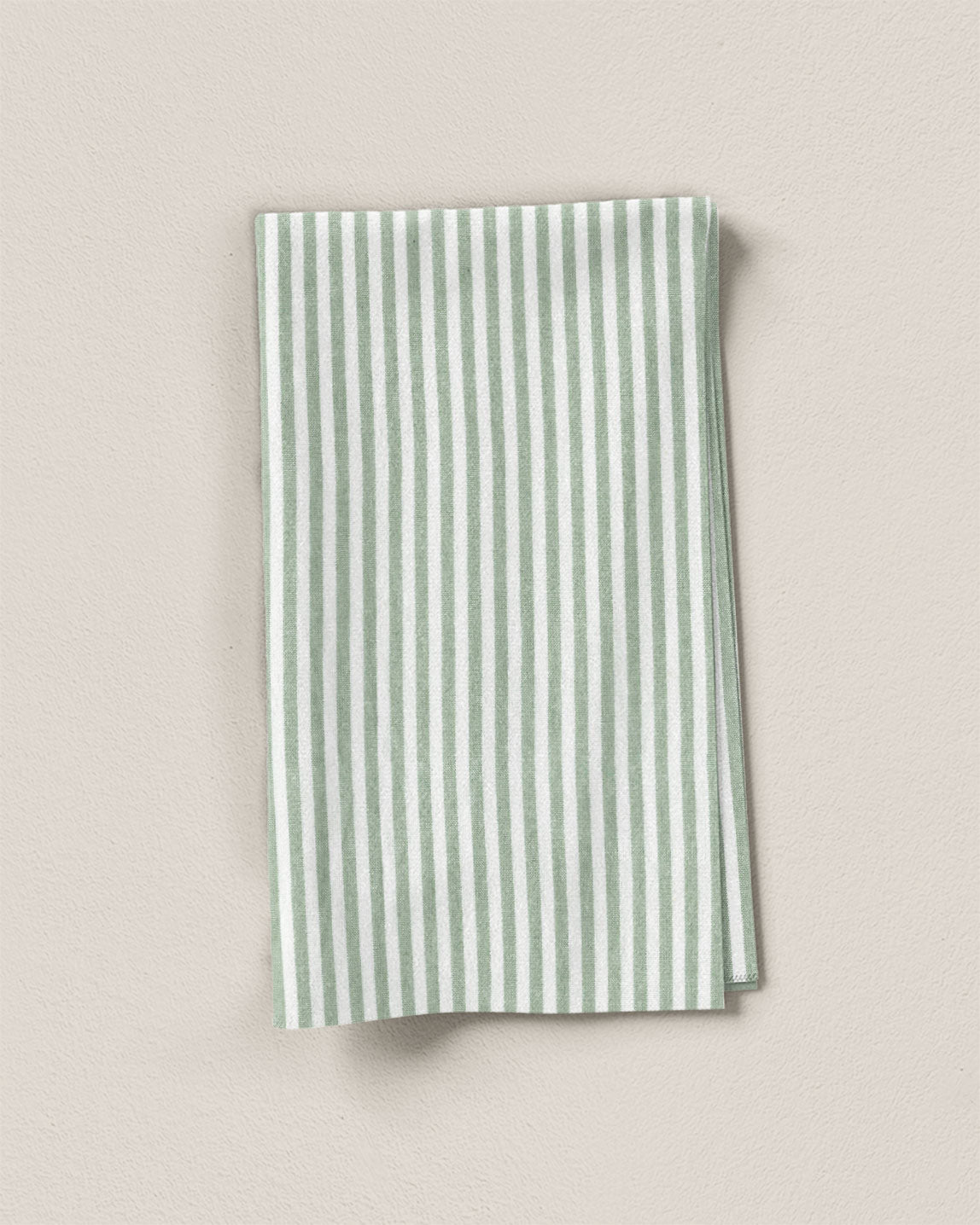 Mint Green Small Market Stripe Cotton