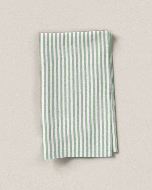 Mint Green Small Market Stripe Cotton