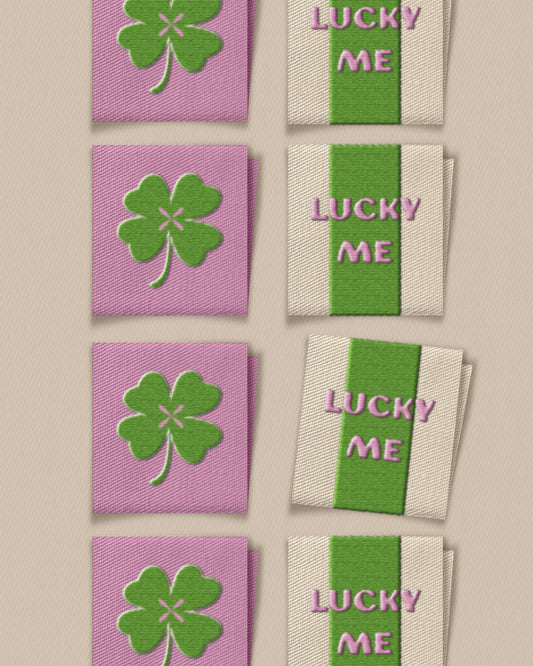 Lucky Clover Square Garment Labels