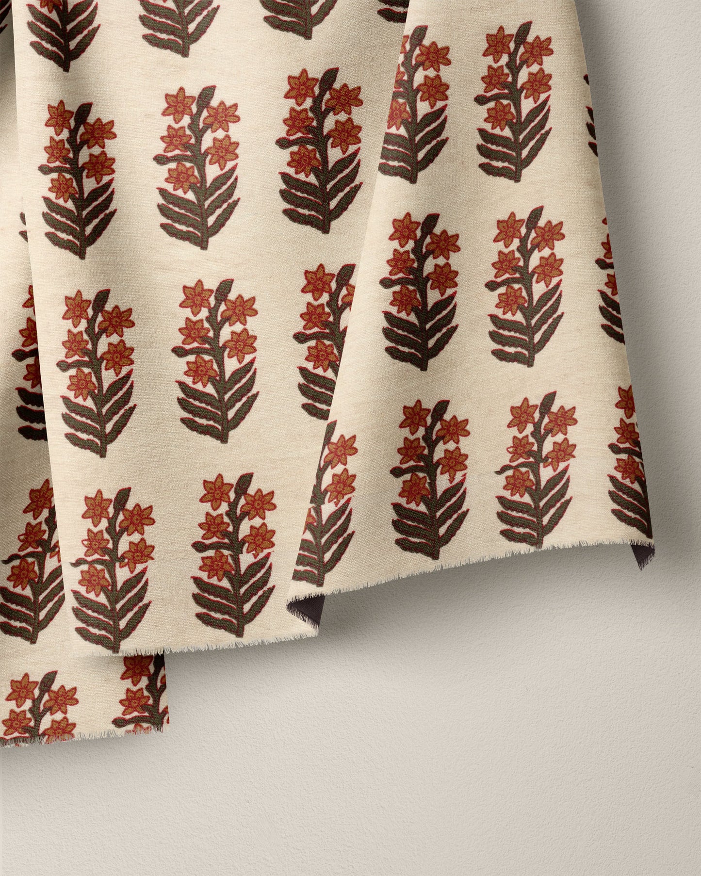 Marmalade Bloom Block Print Cotton